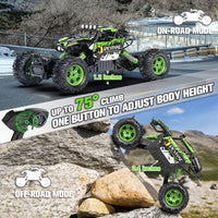 CROBOLL 1:12 Large RC Cars for Boys - Green - image 2