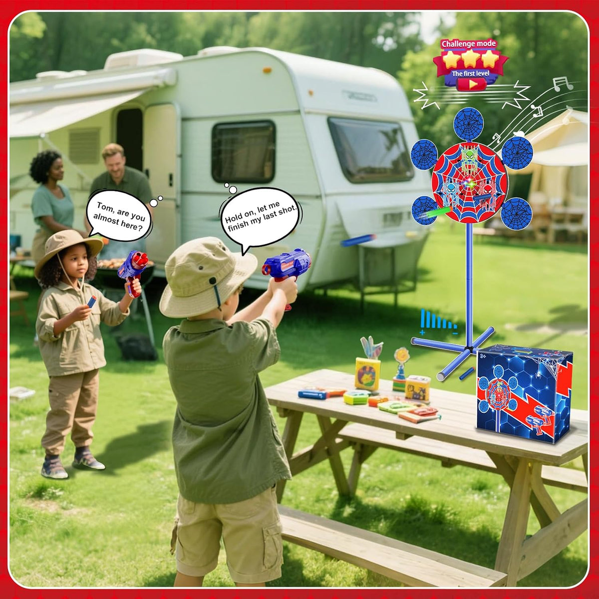 M&LD shooting games toy with electronic targets, lights and soft bullets for kids - view 2