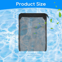 10pc Filter Media Bags for Aquarium - 3.93" x 5.9" - 10pack / Black - image 2