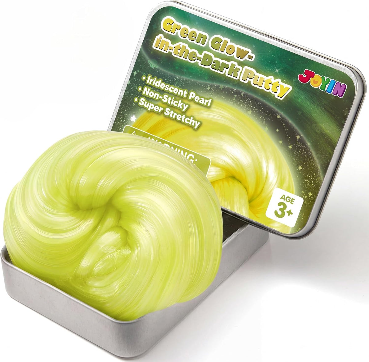 JOYIN Galaxy Color-Changing Putty, Slime for Kids 4.2oz - Lunar Glow