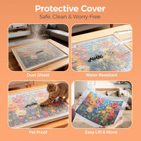ALL4JIG 1500 Piece Rotating Puzzle Board with 4 Drawer - Natural Wood-6 Drawers / Medium-1500pcs - image 4