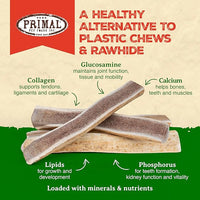 Primal Antlers for Dogs, Grade A Split Moose Antlers for Large Canines 45-60 lb, Natural Chews for Aggressive Chewers, Naturally Shed, Long Lasting Dog Bones, 1 ct