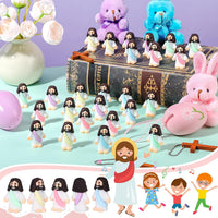 Sumind 50 Pcs Little Jesus Figures Original Design - Macaron Color - image 3