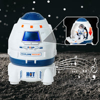 Wbzle space capsule rocket toy with lights, sound and astronaut figure - view 13
