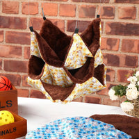 Weewooday 3 Tier Rat Hammock 3 Pcs Warm Ferret Hammock Bed for Small - Blue, pink, yellow - image 4