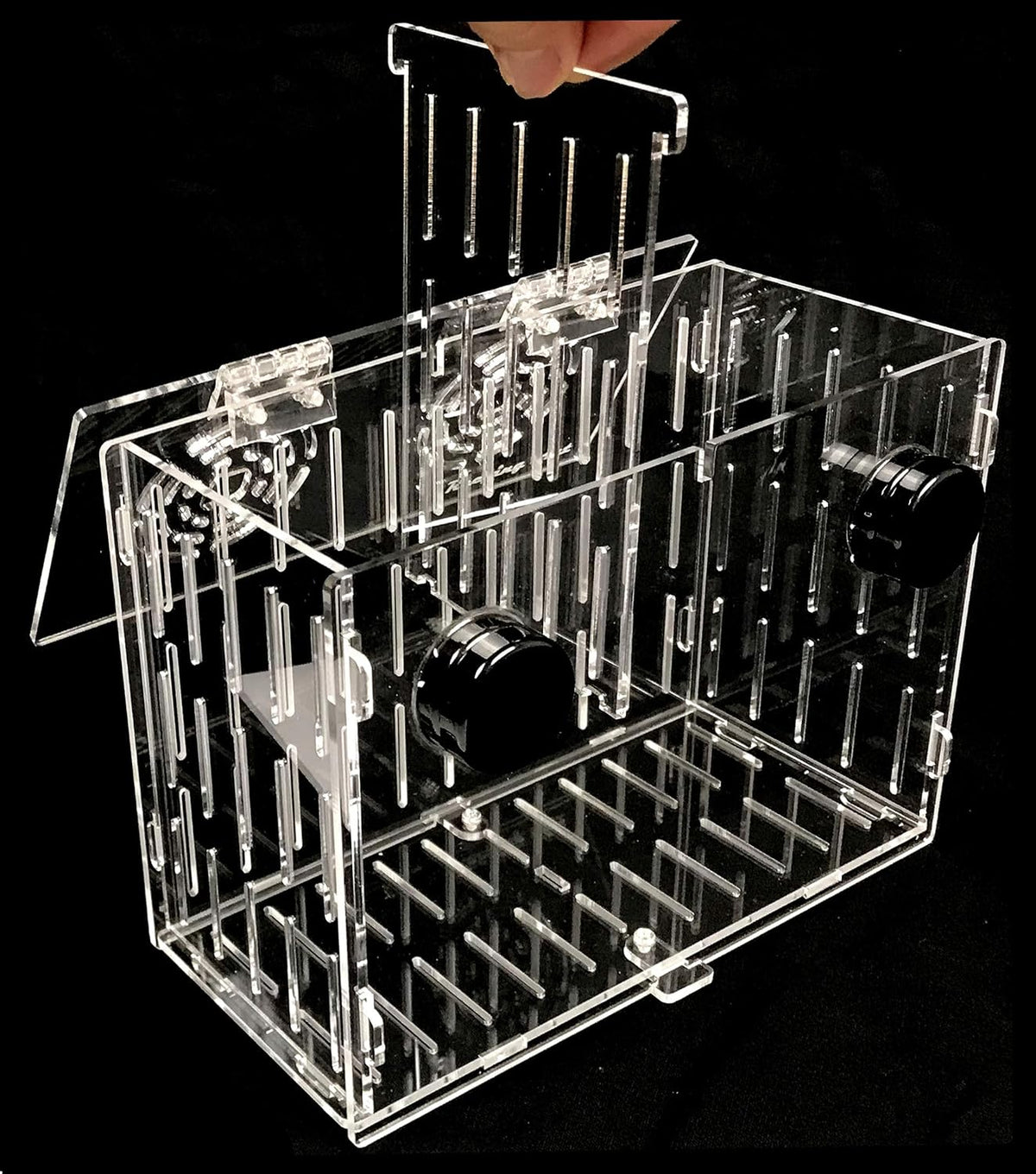 Magnetic Acclimation Box Fish Breeder Nursery Isolation Tank – Essentials for Fish - 8"x4"x6" - image 2