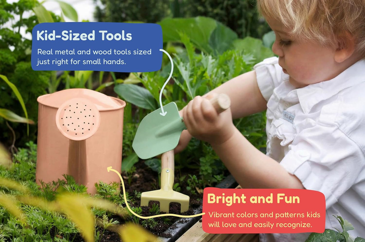 Gardening Set, Tool Kit, for Kids, STEM, Includes Tote Bag - Fruity - image 4