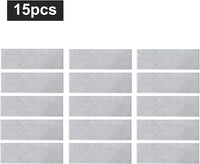 COSY HOMEER Edging Stair Treads Non-Slip Carpet Mat 28inX9in Indoor Stair Runners for Wooden Steps, Edging Stair Rugs for Kids and Dogs, 100% Polyester TPE Backing (15pc, Grey)