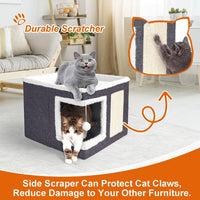 Loyareal Cat Houses for Indoor Cats - S / Dark Grey - image 2