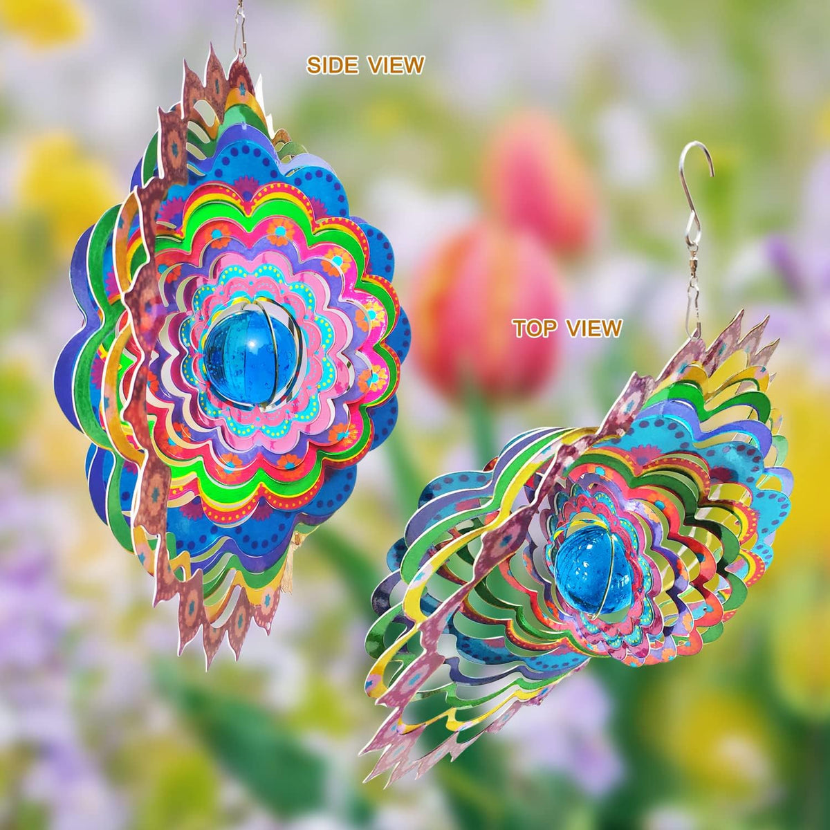 FONMY Wind Spinner Mandala Starry Sky 12 inch 3D Stainless Steel - 12inch / Mgb09 - image 3