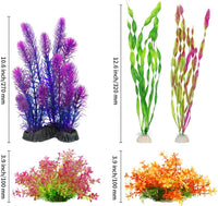 MyLifeUNIT Artificial Aquarium Plants - Purple - image 4