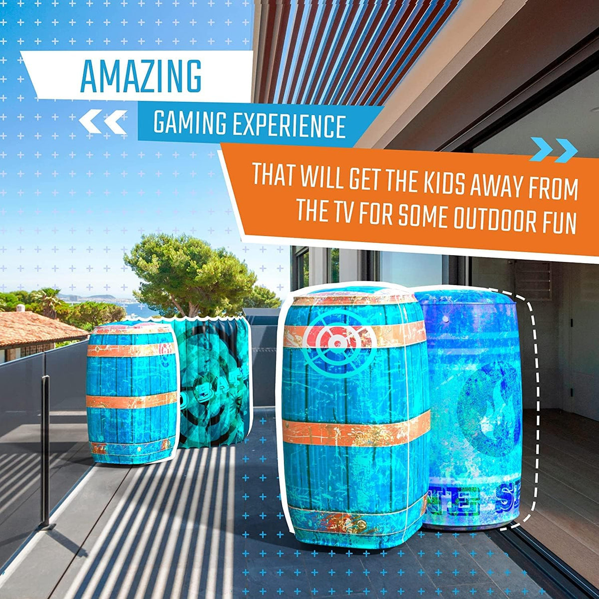 Skywin Inflatable Obstacles, Inflatable Battle Bunkers - 2 Pack / Blue - image 4