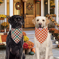 Halloween Dog Bandanas Pink Black XLarge 2PCS - hello fall-pumpkin-26-N / X-Large - image 2