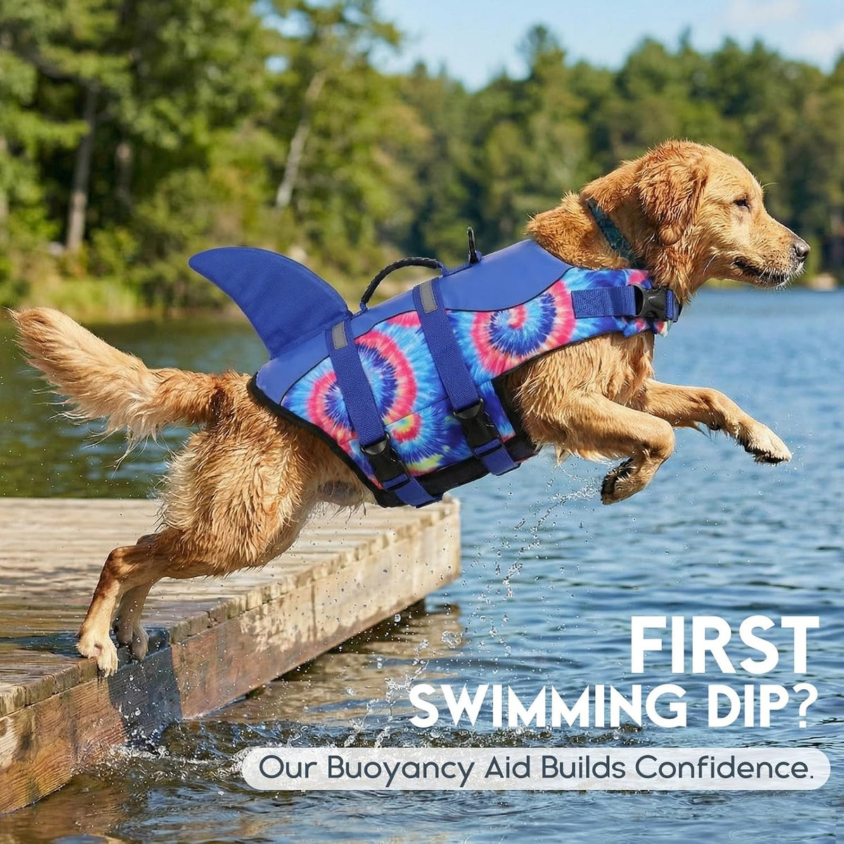 ASENKU Dog Life Jacket, Pet Safety Vest for Swimming & Boating - Xx-large / Blue Bandhnu - image 3