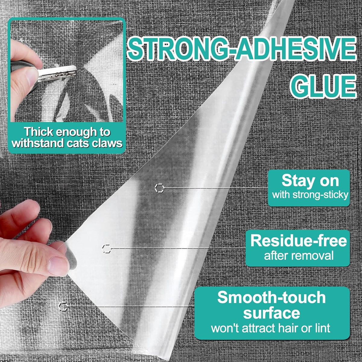 [Thicken Vinyl] Anti Cat Scratch Furniture Protector - image 3