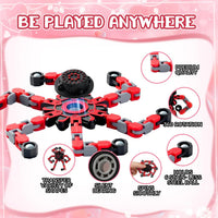 12PCS Transformable Fidget Spinners for Kids Adults - Colorful - image 2