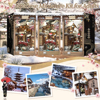 Fsolis Book Nook Kit Booknook Bookshop - Kyoto Snow Whisper - image 4