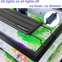 AQUANEAT LED Aquarium Light Full Spectrum 12 Inch Fish Tank Light Fresh Water