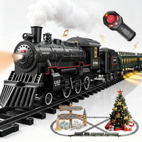 Electric Train Sets for Boys Girls Metal Alloy Christmas Trains Toys - Metallic Rc Train Gold