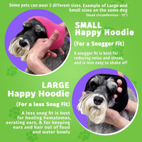 Happy Hoodie The Original Dog & Cat Calming Band for Noise & Anxiety - Medium/Large / Black - image 2