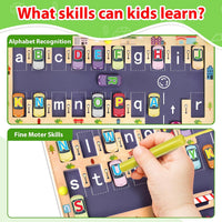 Wooden Magnetic Alphabet Maze Letter Puzzle Montessori Toys for Boys - image 2