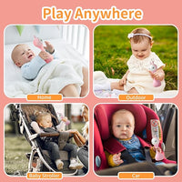 alilo Yoyo Talking Bunny Baby Musical Light-Up Rattle Toys 0-6-12-18 Months, Voice Mimicking Toy, Preloaded 90+ Audio Content, ABC/Number/Notes Learning Toys for Baby Infant Newborn Boy Girl Gifts