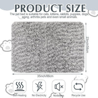 Drydiet 4 Pack Self Warming Cat Mat for Pets - 22 x 35 Inch / Gray / Solid - image 2