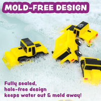 Tub Works Construction Trucks Mold Free Bath Toys, Sealed - Construction - image 4