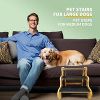 Dog Stairs for Small Dogs - Nature color / 3.0 / 3-Step 20x15.7x15 inch - image 4