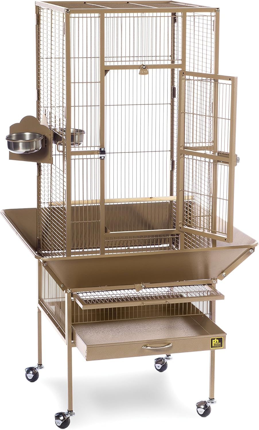 Prevue Pet Products Steel Bird Flight Cage with Wheels - Coco Brown - image 2