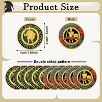 Nosiny 40 Christian challenge coins in gold zinc alloy with double sided print - view 27