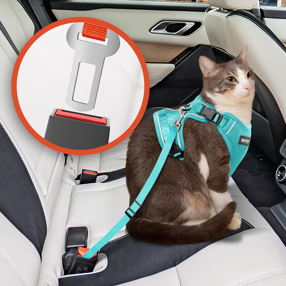 Cat Harness and Leash Set, Adjustable Cat Vest Harnesses – Essentials for Cats - Green / X-Small - image 4