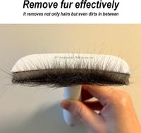 Pet Deshedding Tool with Curve Blade, Cat Grooming Brush - Large / White - image 4