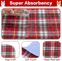 Dog Grass Pad with Washable Pee Pads for Puppy Potty Tray - Red & Blue / 36*41in 2 Pack - image 4
