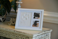 Ultimate Dog or Cat Paw Print Keepsake Kit & Picture Frame - White - image 2