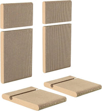 Zakkart 2-Pack L-Shaped Cat Scratching Board, Cardboard - Refill for Large 2PC