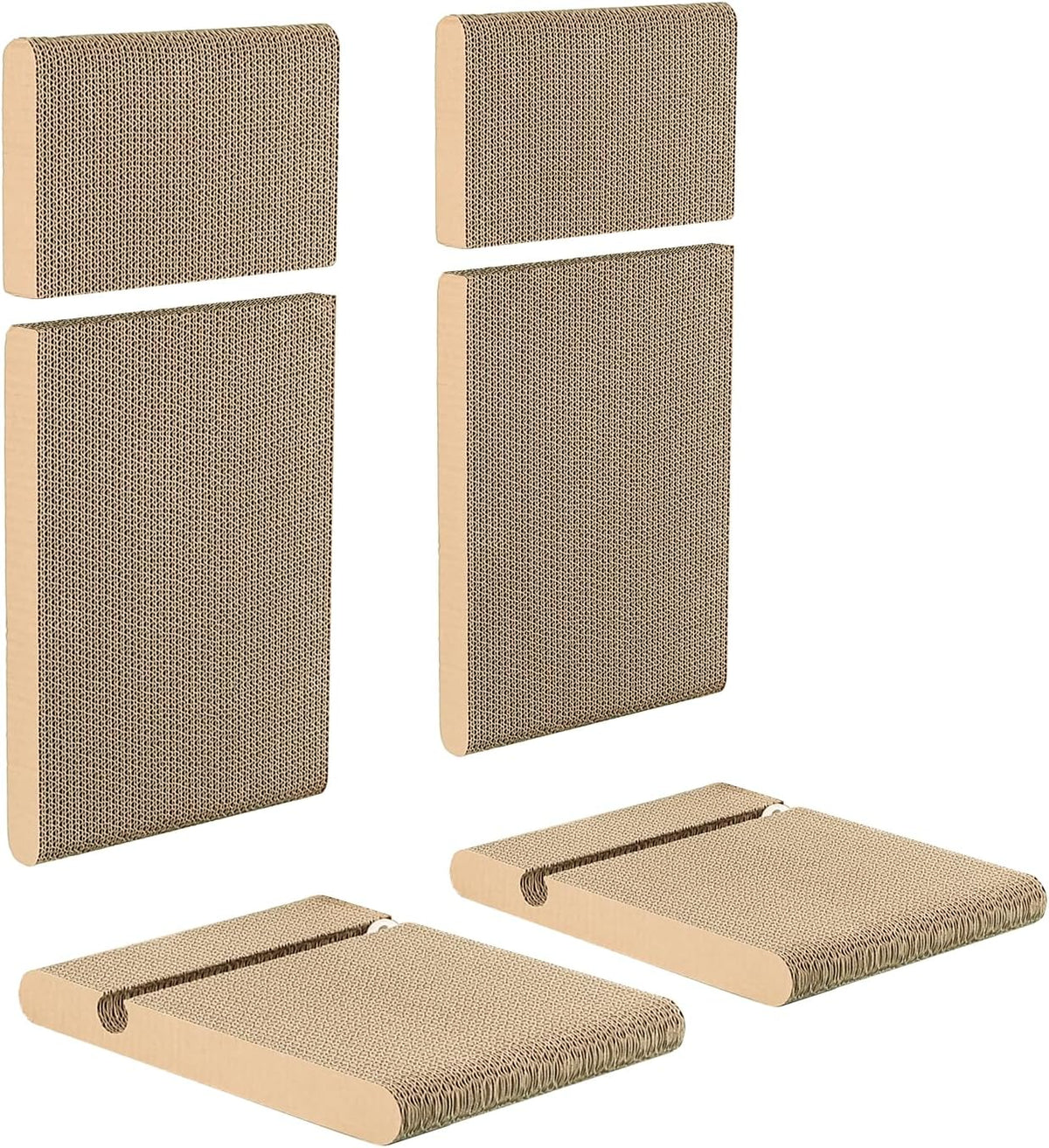 Zakkart 2-Pack L-Shaped Cat Scratching Board, Cardboard - Refill for Large 2PC