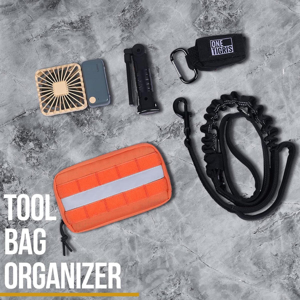 OneTigris Service Dog Vest Harness Saddle Bag Backpack Pouch – Essentials for Dogs - Orange - image 3