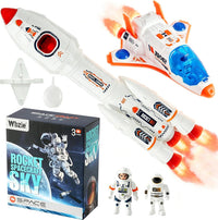 Wbzle space shuttle toy and rocket playset with astronauts, light and sound - view 6
