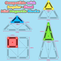 Magnetic Tiles Mini Travel Toddler Set - Color-5 - image 4