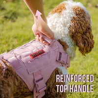 OneTigris Tactical Dog Harness No-Pull Service Vest for Medium Large - Medium / Pink - image 3