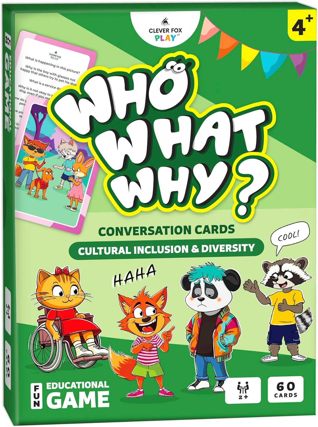 Who What Why Conversation Cards for Kids - Cultural Inclusion & Diversity