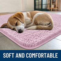 Smiry Dog Door Mat for Muddy Paws 30x20 - Classic Solid / Dusty Rose / 54"X24" - image 2