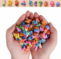 300PCS Mini Cute Animals and Fruits Pencil Erasers for Kids Bulk – Fun for Kids & Family - small / Numbers