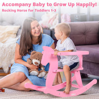 Belleur Rocking Horse for Kids 1-3 Years Old - Pink - image 3