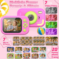 Usteetic pink waterproof kids camera with IP68 rating and lanyard - view 8