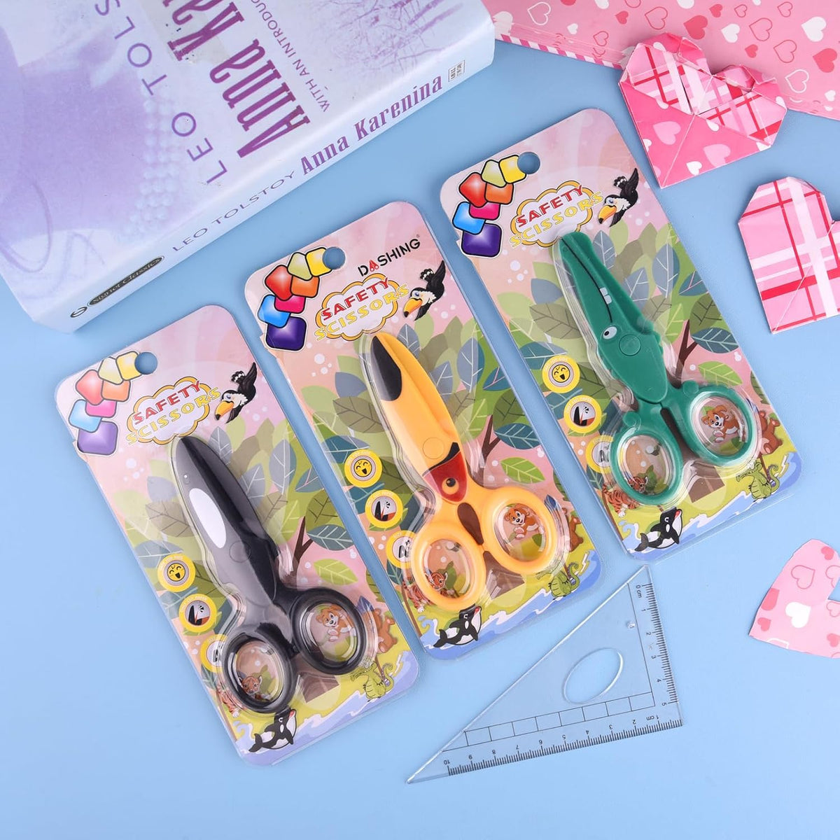 ASTARON Toddler Safety Scissors Crocodile Kids Preschool Training - 3 / Bird Dolphin Crocodile - image 2