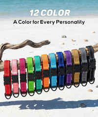 Small Dog Collar, Reflective Puppy Collar, 3/8" Width - Green / XS: 3/8"x(8-12") - image 3