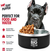 Tuff Pupper 100 oz Heavy Duty Insulated Stainless Steel Dog Bowl - 188oz / Epic Black - image 4