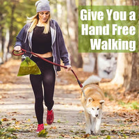 2Packs Dog Waste Bag Dispenser Pet Poop Bags Holder for Doggie Waste Bags Dispensers Soft Fabric Zipper Small Doggy Puppy Pouch for Leash Accessory Attachment with Carrier (Black & Purple)